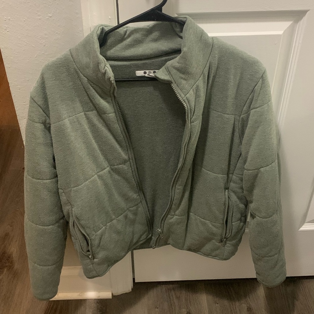 Green Zip Up Jacket Women’s Small